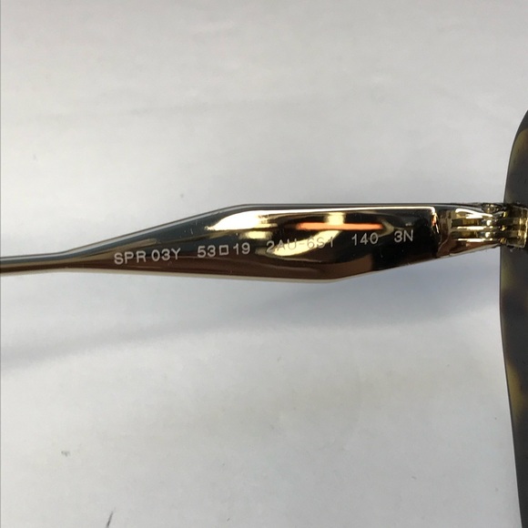 PRADA SPR 03Y VAU-6S1 butterfly sunglass honey tortoise frame brown lenses. - Picture 14 of 16